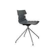 LIVARA Modern Office Chair Ergonomic Leisure Chair Minimalist Design for Dining Room Meeting Room - Grey