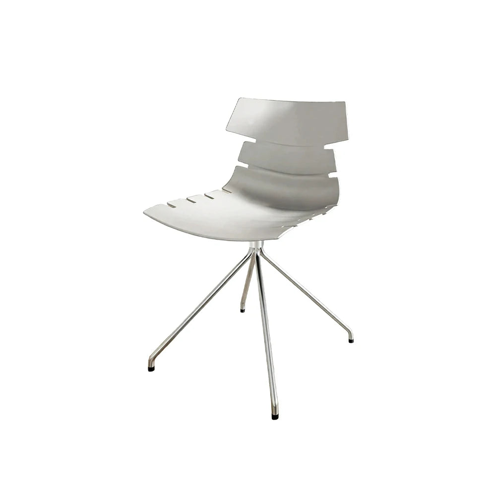 LIVARA Modern Office Chair Ergonomic Leisure Chair Minimalist Design for Dining Room Meeting Room - White