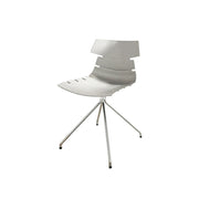 LIVARA Modern Office Chair Ergonomic Leisure Chair Minimalist Design for Dining Room Meeting Room - White