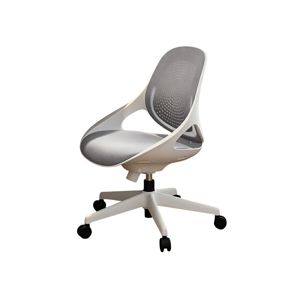 LIVARA Modern Ergonomic Mesh Office Chair Curved Backrest Comfortable Computer Chair for Study Room - Grey