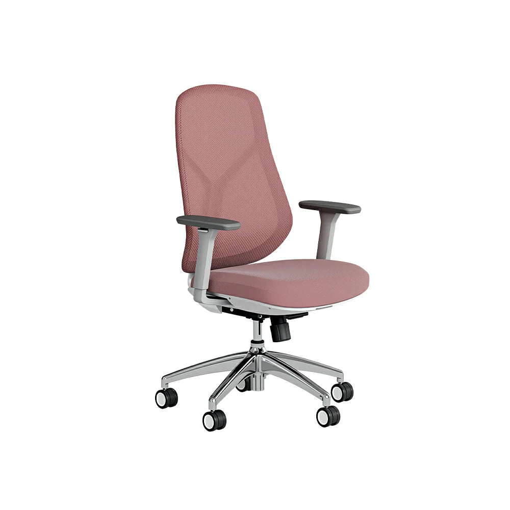 LIVARA Ergonomic Mesh Office Chair 3D Armrests Multi Lock Reclining Desk Chair Chrome Base for Home Office - Red