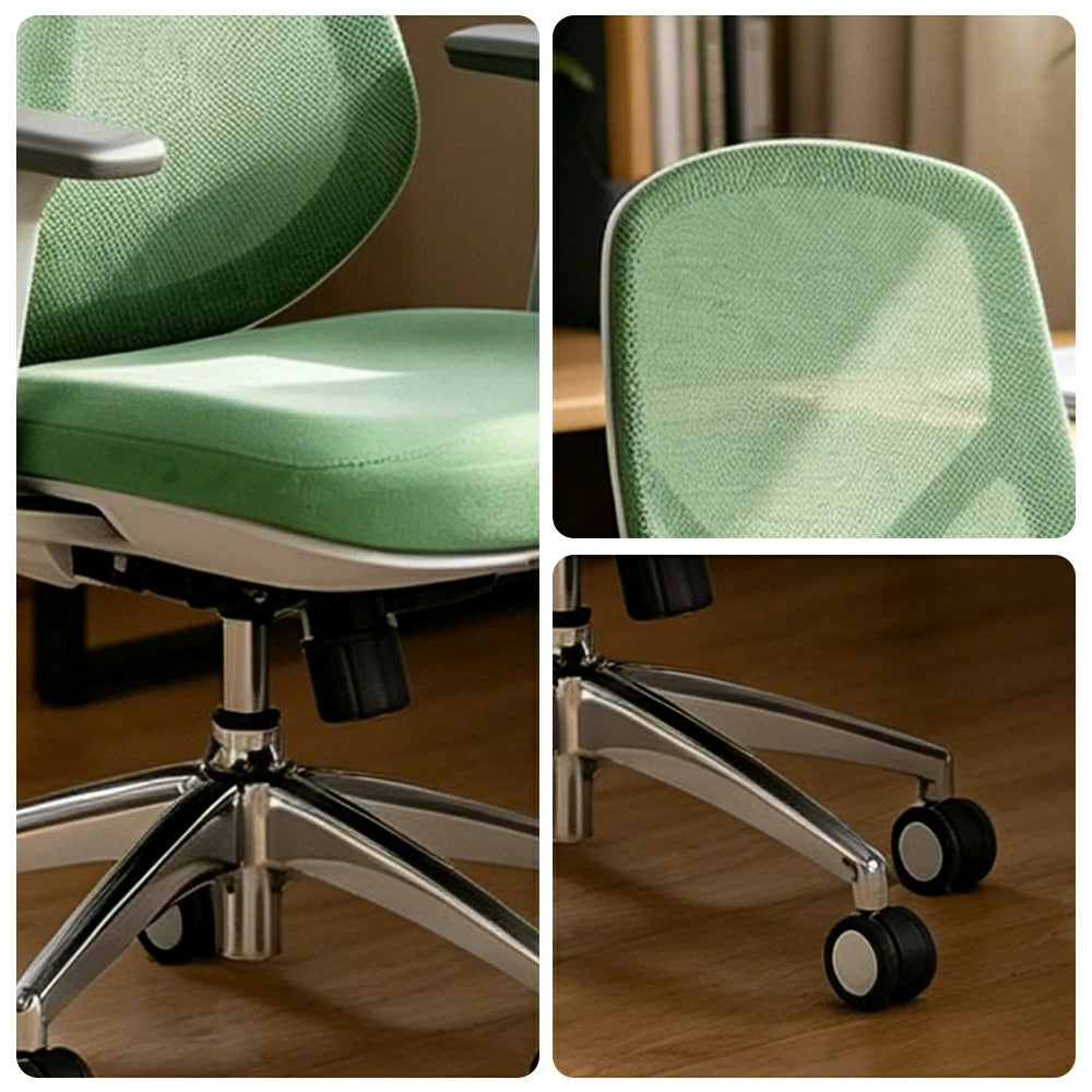 LIVARA  Ergonomic Mesh Office Chair 3D Armrests Multi Lock Reclining Desk Chair Chrome Base for Home Office - Green