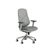 LIVARA  Ergonomic Mesh Office Chair 3D Armrests Multi Lock Reclining Desk Chair Chrome Base for Home Office - Grey