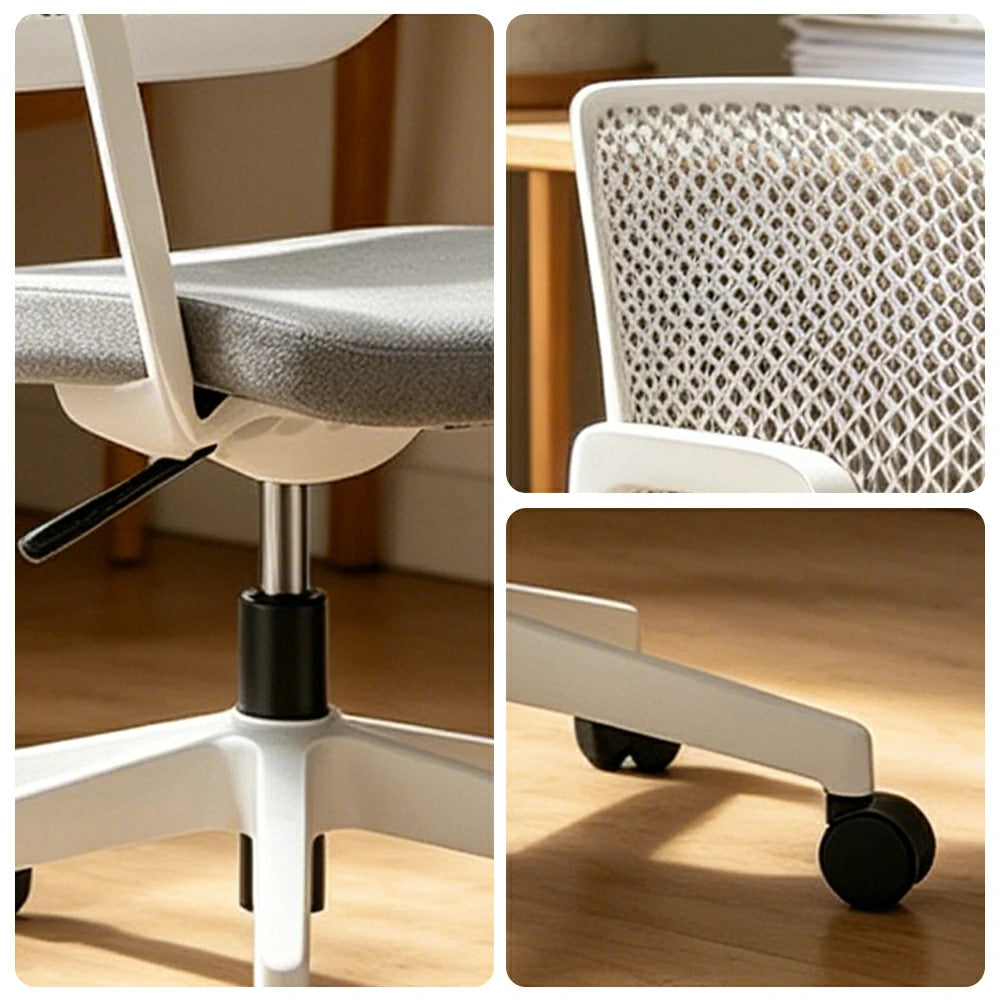 LIVARA Modern Ergonomic Office Chair Breathable Mesh Back Swivel Desk Chair for Home Office Study Room - Grey