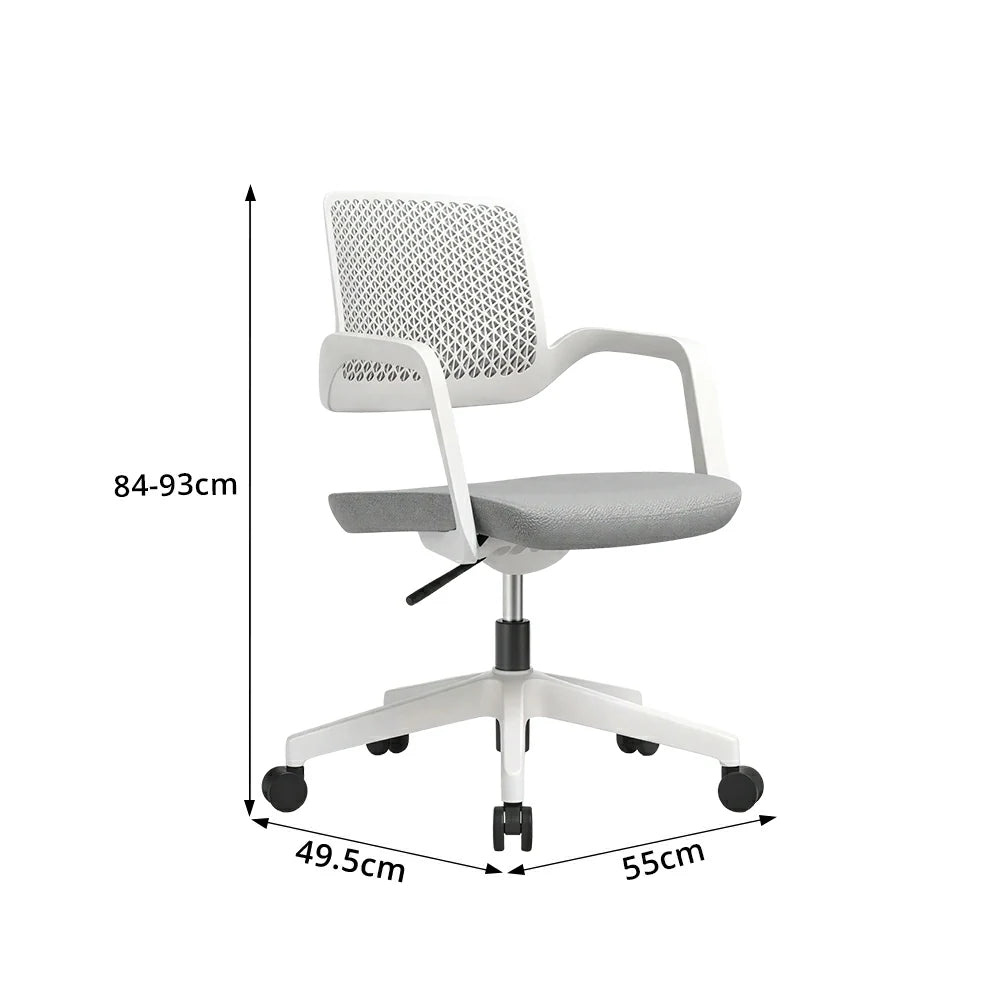 LIVARA Modern Ergonomic Office Chair Breathable Mesh Back Swivel Desk Chair for Home Office Study Room - Grey
