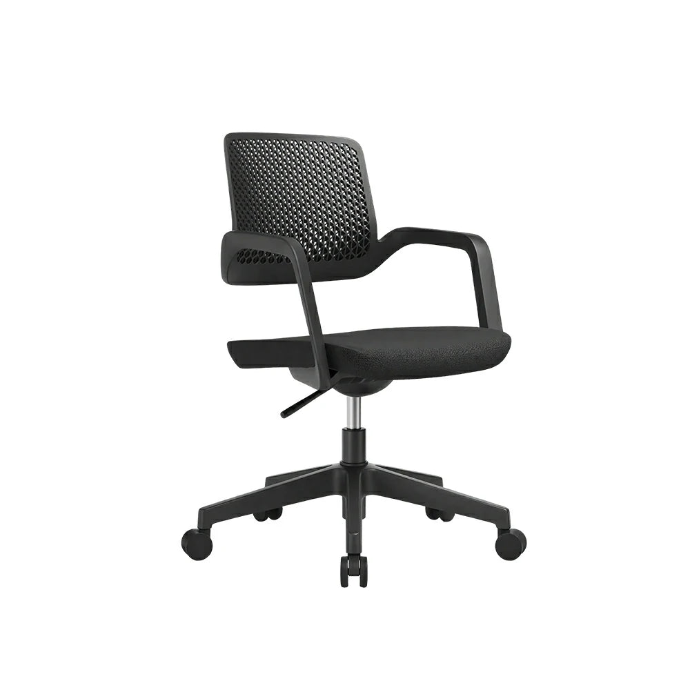 LIVARA  Modern Ergonomic Office Chair Breathable Mesh Back Swivel Desk Chair for Home Office Study Room - Black