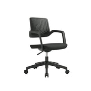 LIVARA  Modern Ergonomic Office Chair Breathable Mesh Back Swivel Desk Chair for Home Office Study Room - Black
