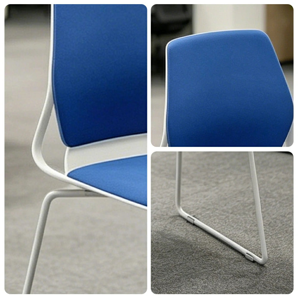 LIVARA  Minimalist Office Chair Comfortable Visitor Chair Modern Seating for Home Office Meeting Space - Blue