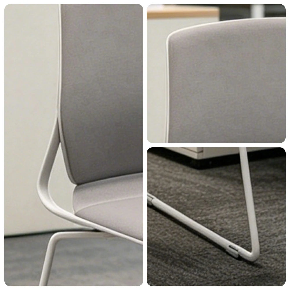 LIVARA  Minimalist Office Chair Comfortable Visitor Chair Modern Seating for Home Office Meeting Space - Grey
