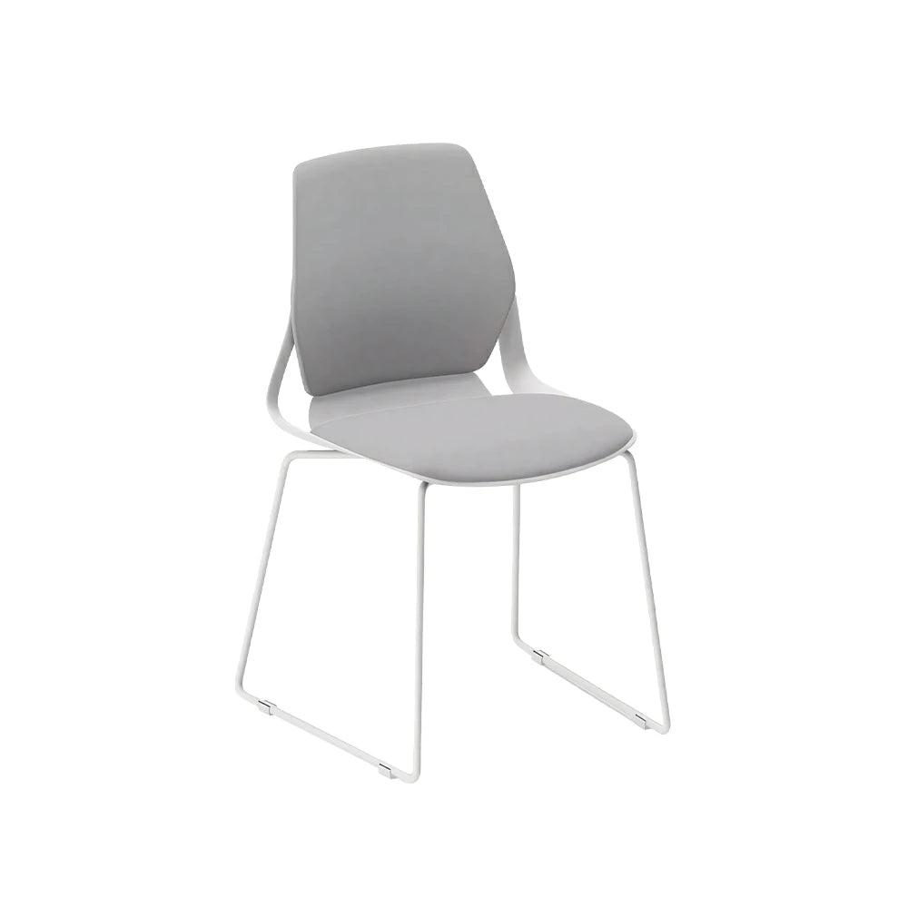 LIVARA  Minimalist Office Chair Comfortable Visitor Chair Modern Seating for Home Office Meeting Space - Grey