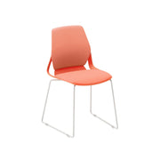 LIVARA  Minimalist Office Chair Comfortable Visitor Chair Modern Seating for Home Office Meeting Space - Orange