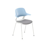 LIVARA  Minimalist Office Chair Modern Visitor Chair Comfortable Seating for Meeting Room Reception Area - Grey Blue