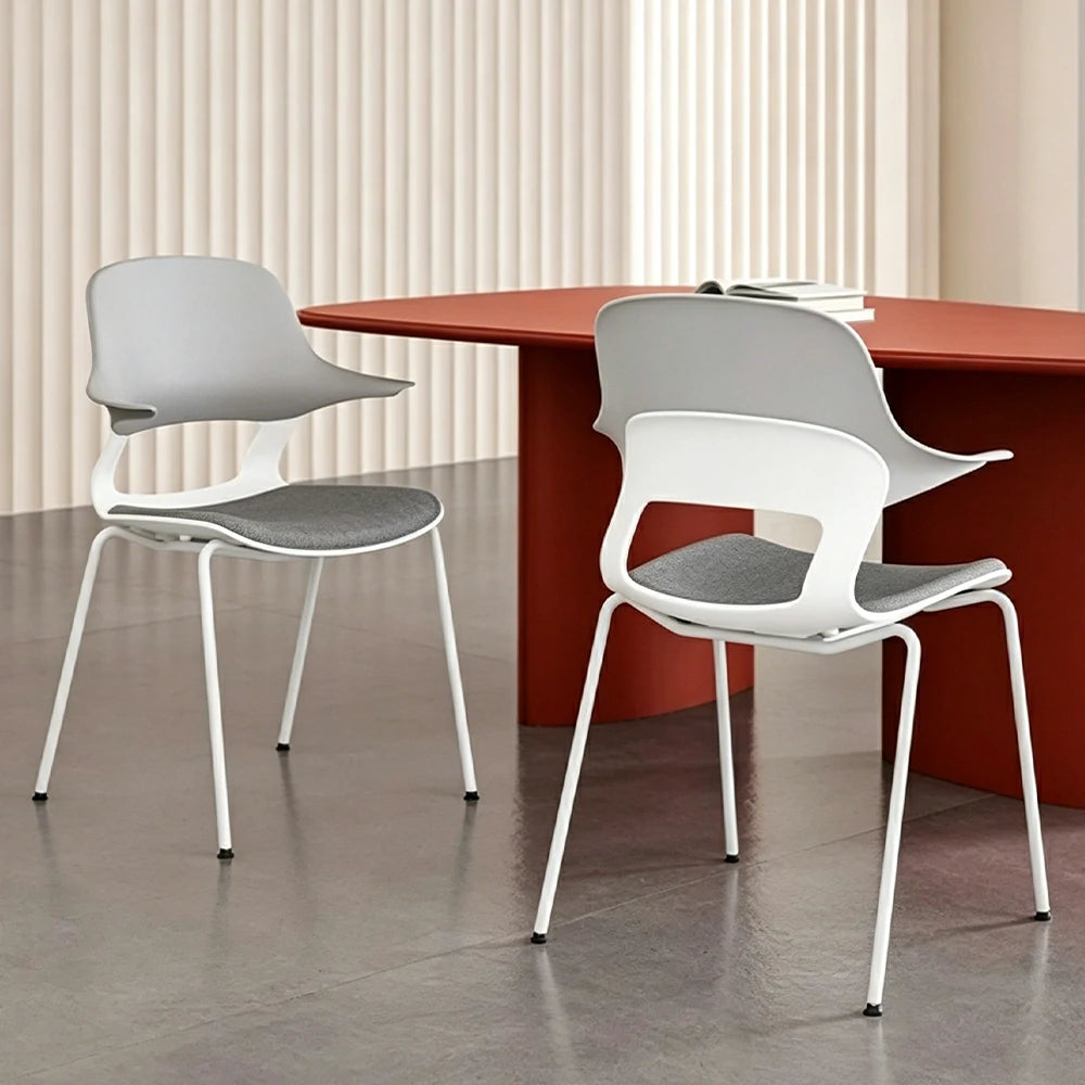 LIVARA  Minimalist Office Chair Modern Visitor Chair Comfortable Seating for Meeting Room Reception Area - Grey