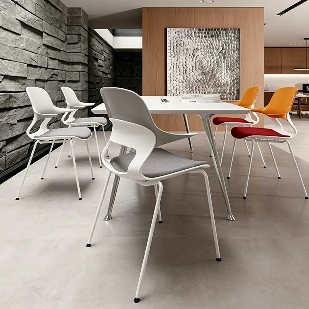 LIVARA  Minimalist Office Chair Modern Visitor Chair Comfortable Seating for Meeting Room Reception Area - Grey