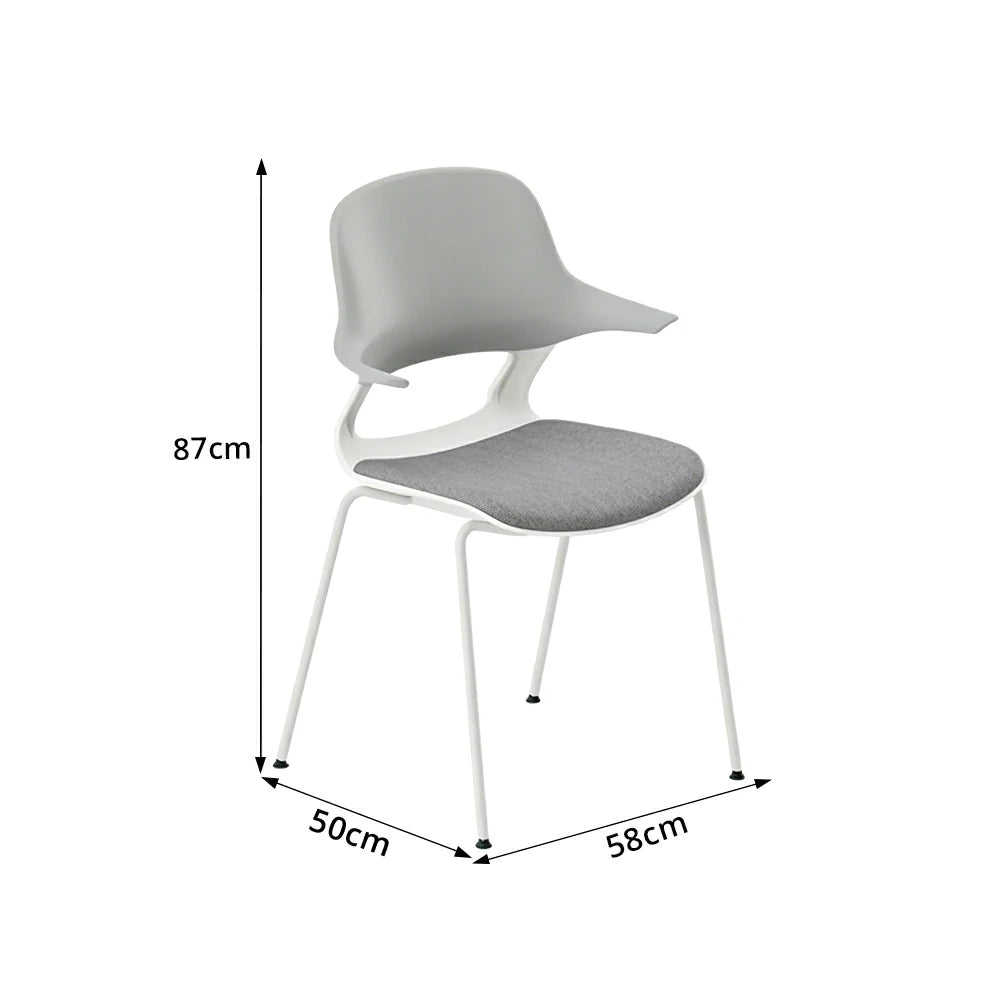 LIVARA  Minimalist Office Chair Modern Visitor Chair Comfortable Seating for Meeting Room Reception Area - Grey