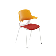 LIVARA  Minimalist Office Chair Modern Visitor Chair Comfortable Seating for Meeting Room Reception Area - Orange