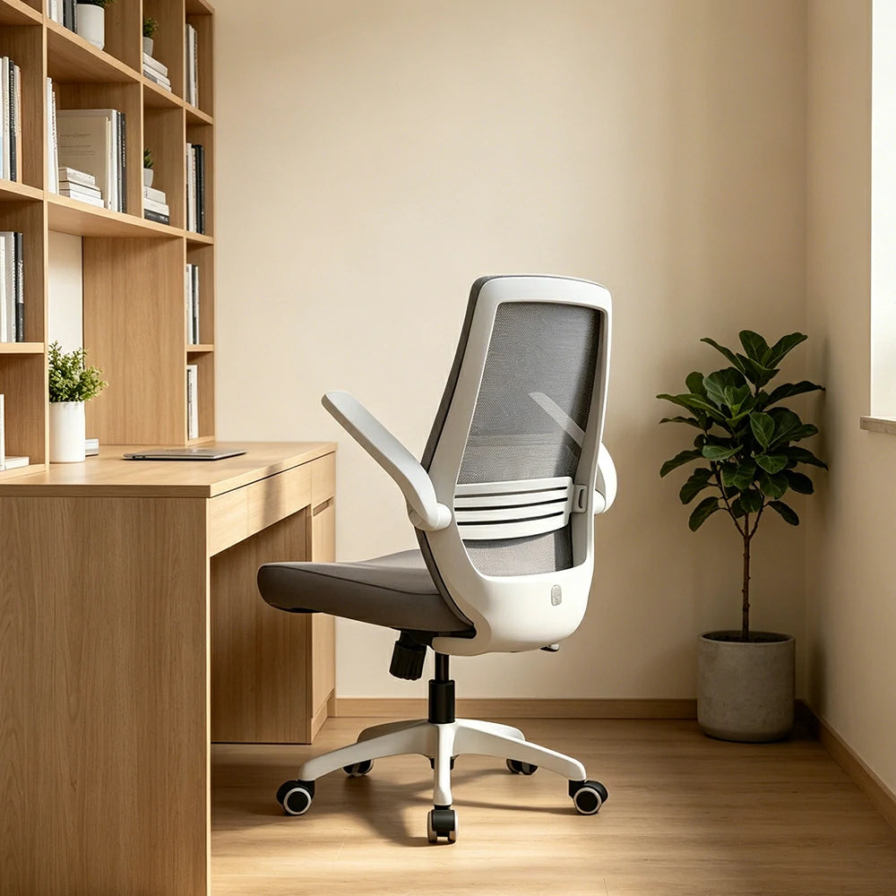 LIVARA  Standard Ergonomic Mesh Office Chair Adjustable Lumbar Support Computer Chair for Home Office - Grey