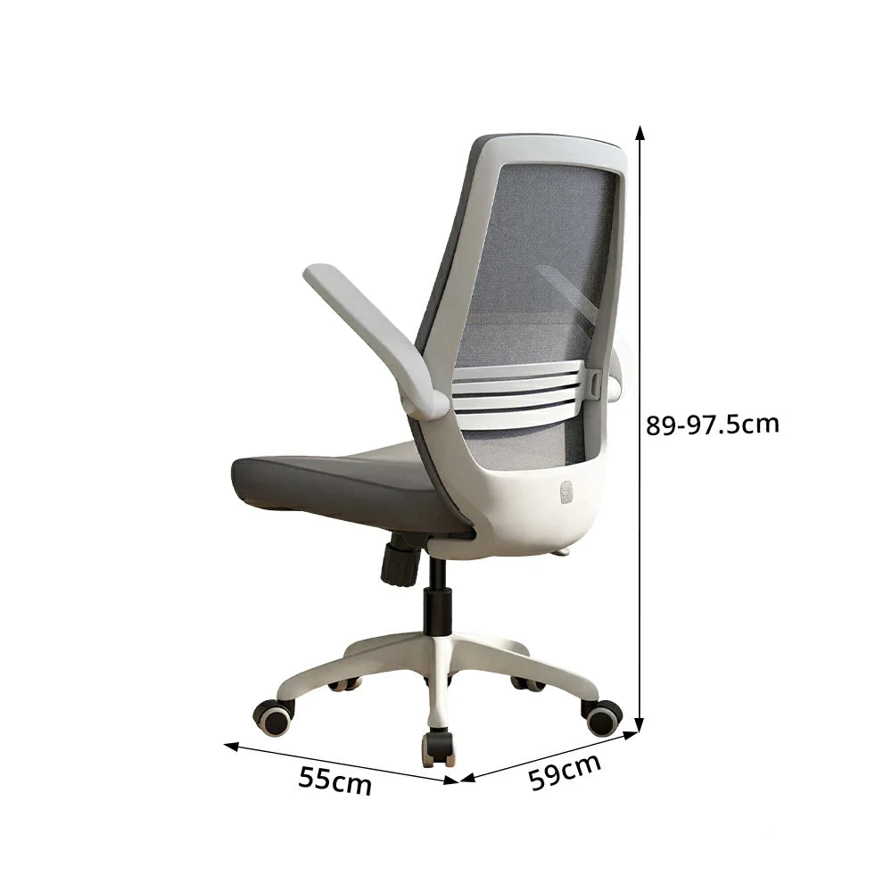 LIVARA  Standard Ergonomic Mesh Office Chair Adjustable Lumbar Support Computer Chair for Home Office - Grey
