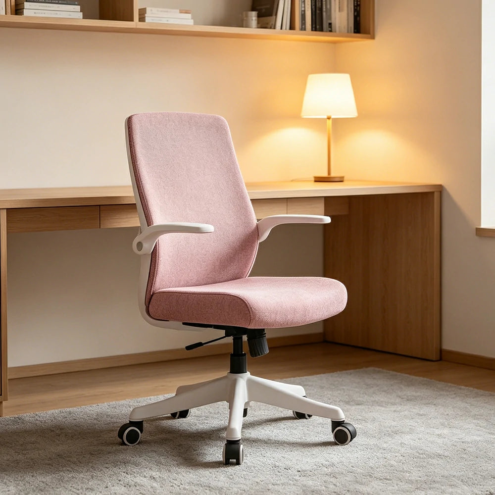 LIVARA  Standard Ergonomic Mesh Office Chair Adjustable Lumbar Support Computer Chair for Home Office - Pink