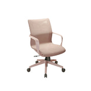 LIVARA  Modern Ergonomic Mesh Office Chair S-Shaped Backrest Comfortable Computer Chair for Workspace - Pink