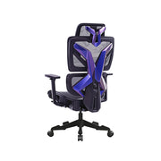 LIVARA   Premium Gaming Chair Ergonomic Mesh Office Chair Reclining Desk Chair with Adjustable Support - Black Purple