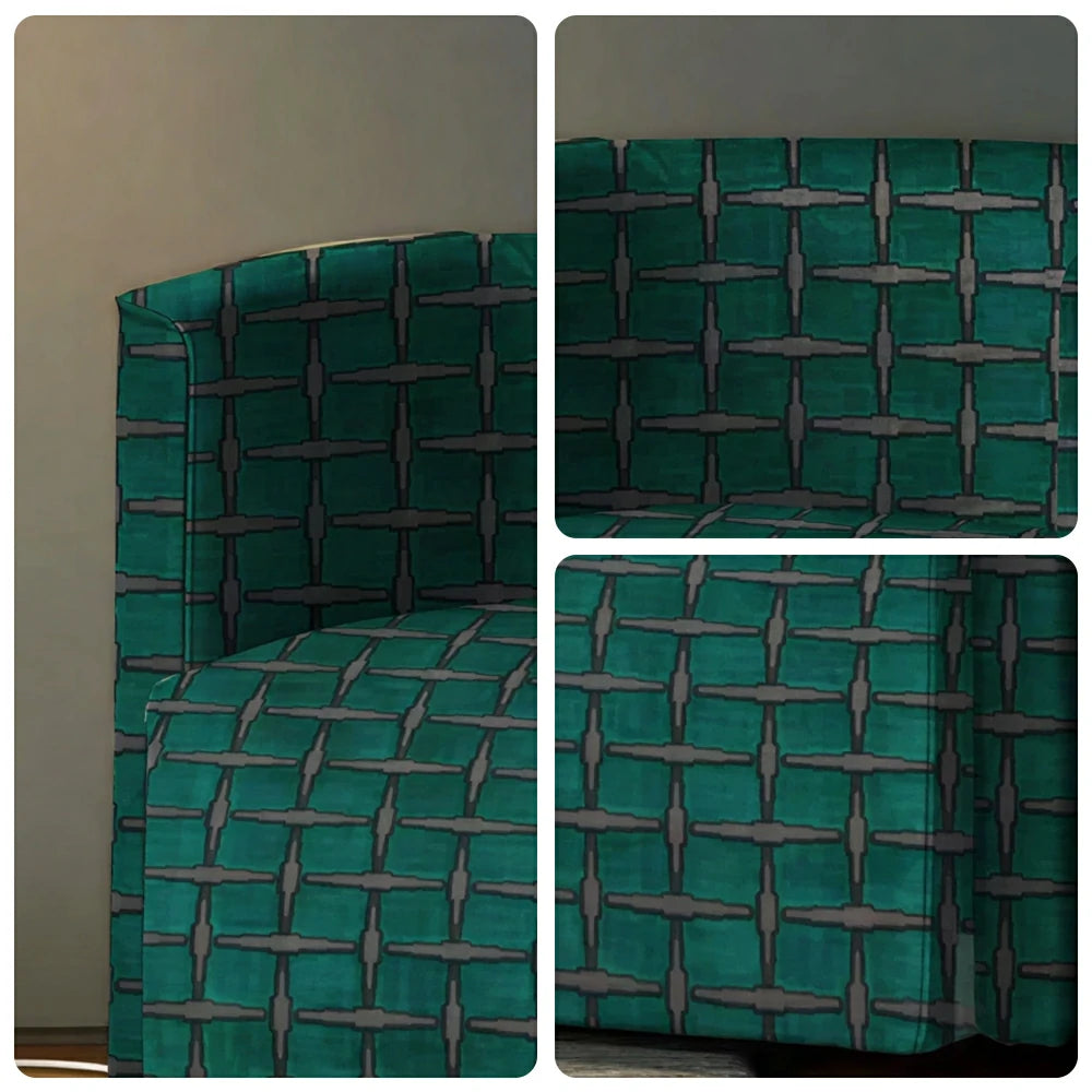 LIVARA Modern Lounge Sofa Chair with Solid Timber Frame and High-resilience Cushion for Living Room and Lounge - Green