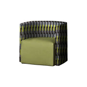 LIVARA Modern Lounge Sofa Chair with Solid Timber Frame and High-resilience Cushion for Living Room and Lounge - Grey&Green