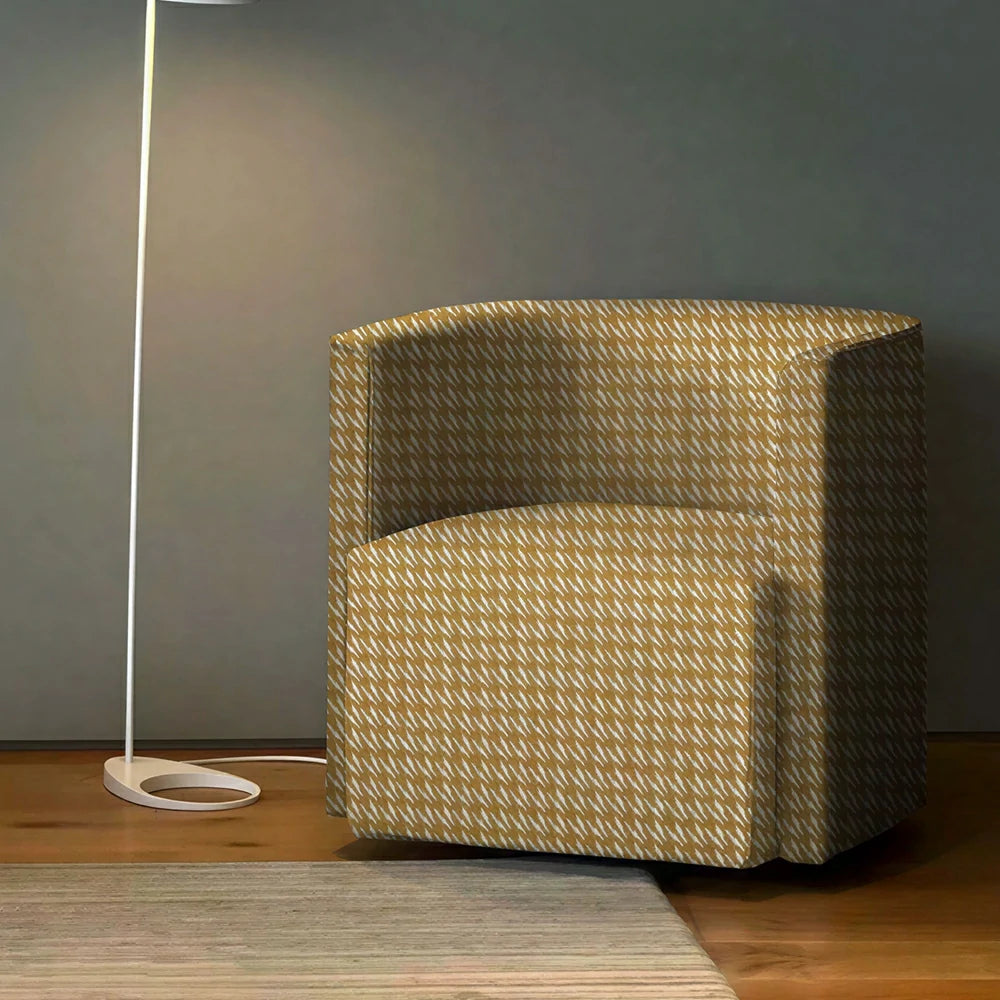LIVARA Modern Lounge Sofa Chair with Solid Timber Frame and High-resilience Cushion for Living Room and Lounge - Yellow