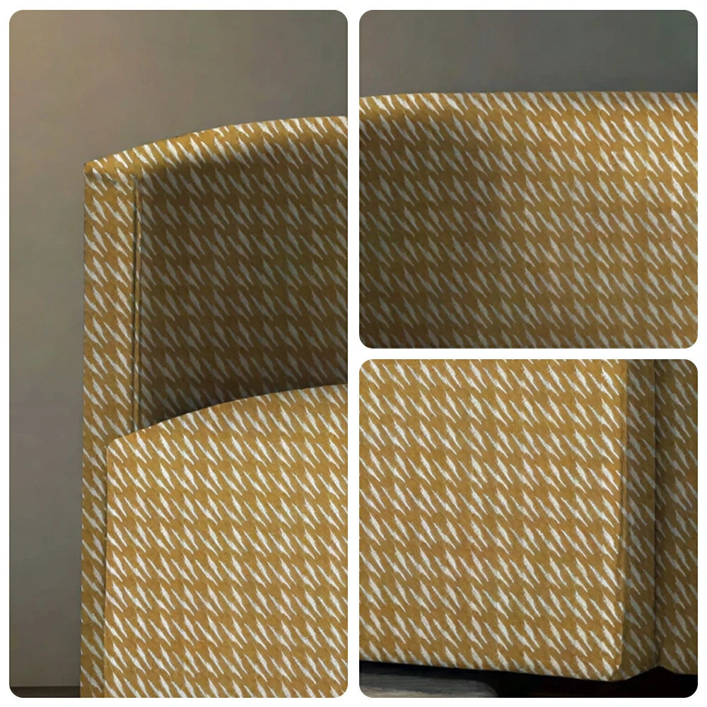 LIVARA Modern Lounge Sofa Chair with Solid Timber Frame and High-resilience Cushion for Living Room and Lounge - Yellow