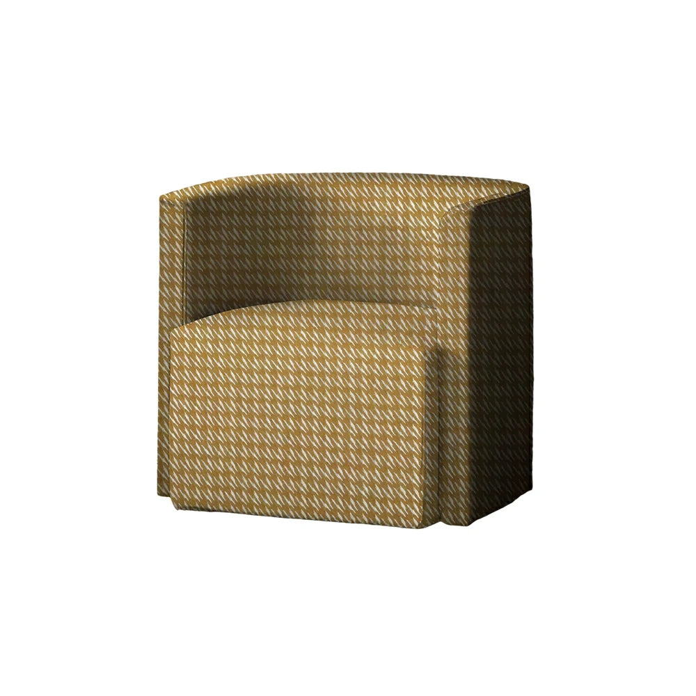 LIVARA Modern Lounge Sofa Chair with Solid Timber Frame and High-resilience Cushion for Living Room and Lounge - Yellow