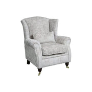 LIVARA Vintage Single Sofa Chair with High Back and High-density Sponge Cushion for Living Room Study and Bedroom - Light Grey