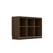 LIVARA Kids Storage Cabinet with Open Bookshelf and Rounded Safety Design 129.6cm for Children's Room and Playroom