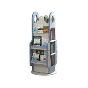 LIVARA Rotating Kids Bookshelf with 360 Degree Smooth Rotation and Rounded Edges for Kids Room and Reading Corner