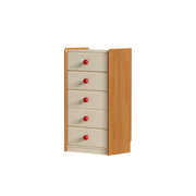 LIVARA Kids Storage Chest with Large Drawers and Anti-pinch Rails 5-Drawer Cabinet for Kids Room and Nursery