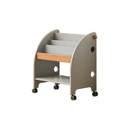LIVARA Kids Picture Book Rack - Child-Friendly Storage Shelf - Bedroom Playroom Organizer - GREY