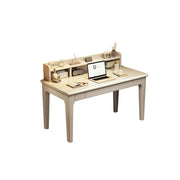 LIVARA Natural Wood Kids Study Desk - Compact Single Desk for Study Room - White
