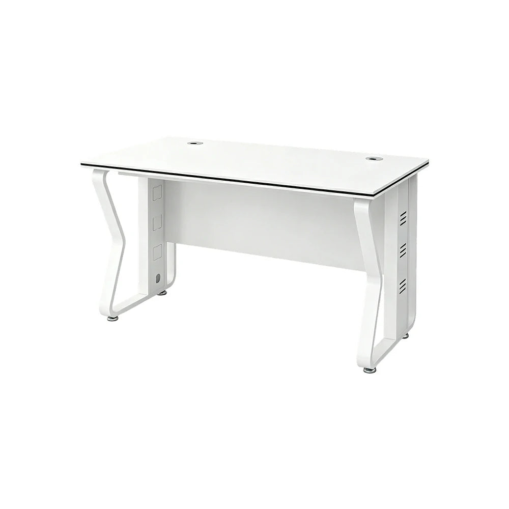 LIVARA Office Desk 120cm Single Workstation with Hidden Cable Management & Reinforced Steel Frame - White
