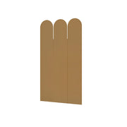 LIVARA 3 Panel Decorative Folding Screen Tall Room Divider Privacy Partition Modern Design for Living Room Bedroom Office - Beige