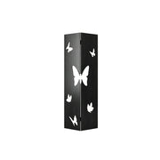 LIVARA 2 Panel Decorative Folding Screen Butterfly Cutout Design Room Divider Privacy Partition for Living Room Bedroom Office - Black