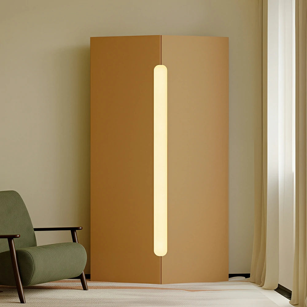 LIVARA 2 Panel Decorative Folding Screen Minimalist Design Room Divider Privacy Partition for Living Room Bedroom Office - Brown