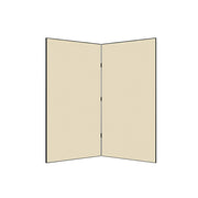 LIVARA 2 Panel Decorative Folding Screen Minimalist Design Room Divider Privacy Partition Modern Style for Living Room Bedroom Office - Cream