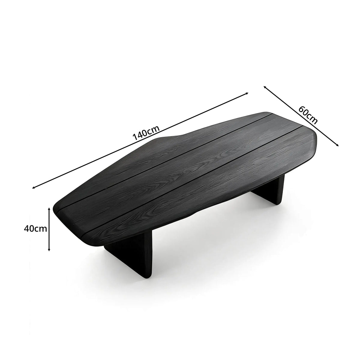 LIVARA Italian Minimalist Dining Table Geometric Frame Base Spacious Tabletop for Dining Room Open Dining Area Home Office - Black