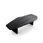 LIVARA Italian Minimalist Dining Table Geometric Frame Base Spacious Tabletop for Dining Room Open Dining Area Home Office - Black