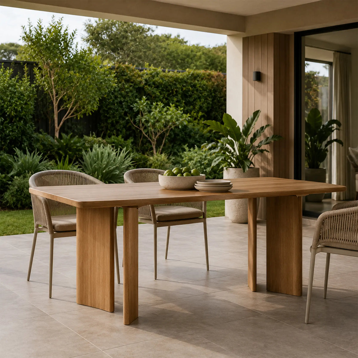 LIVARA 160/180/200cm Solid Wood Dining Table Nordic Minimalist Design Stable Support for Dining Room Kitchen Home Office