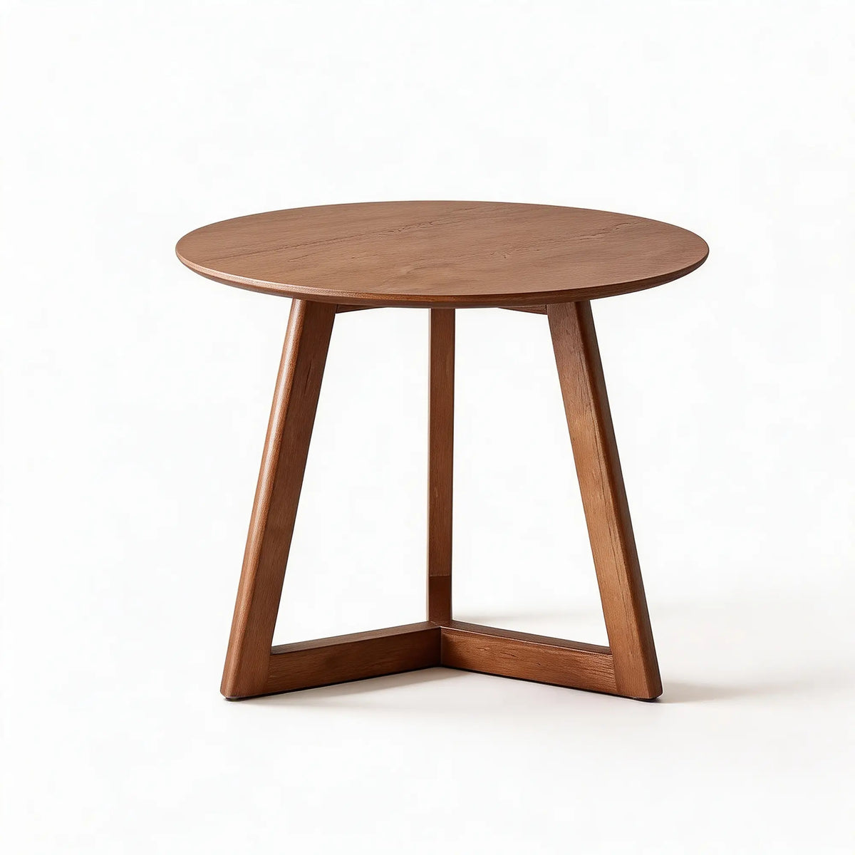 LIVARA Minimalist Side Table FAS Grade Ash Wood Frame Multi Layer Solid Wood Top for Living Room Bedroom Sofa Side - Brown