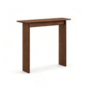 LIVARA Solid Oak Console Table North American FAS Grade Oak Slim 20cm Depth for Entryway Hallway Sofa Back Small Spaces - Walnut