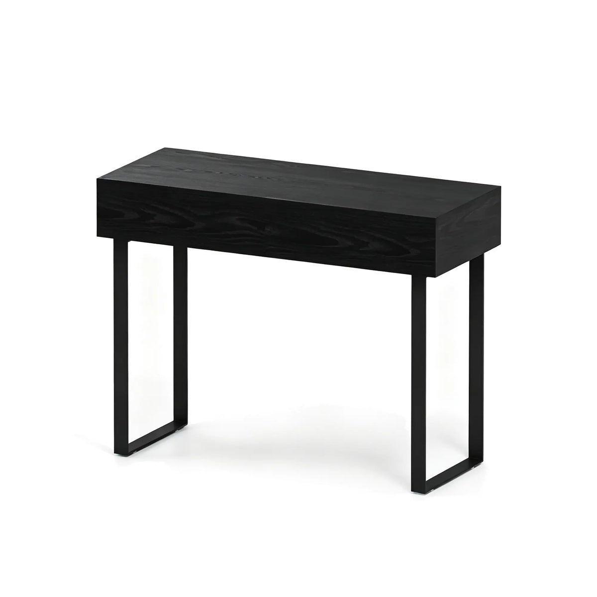 LIVARA Vintage Side Cabinet E0 Grade Board Black Wood Grain Finish Compact Storage for Bedroom Guest Room Living Room Apartment