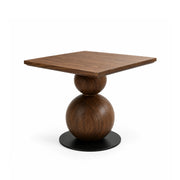 LIVARA Retro French Solid Wood Square Dining Table Whole Board Top Tapered Legs for Dining Room Living Room Study Family Gatherings