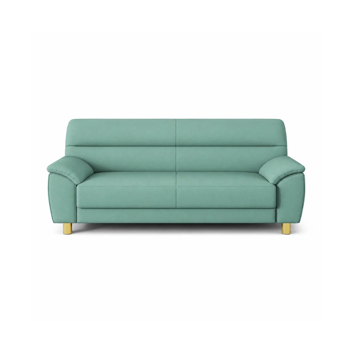 LIVARA Modern 3 Seater Sofa with Nano Technology Fabric, High Resilience Foam Cushions & Solid Wood Frame, 180cm Lounge Couch for Living Room - Sky Blue