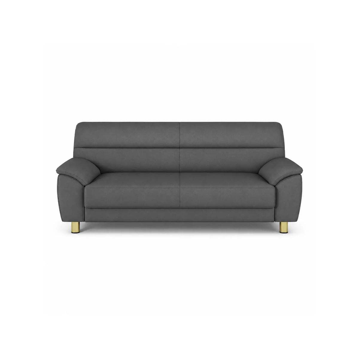 LIVARA Modern 3 Seater Sofa with Nano Technology Fabric, High Resilience Foam Cushions & Solid Wood Frame, 180cm Lounge Couch for Living Room - Grey